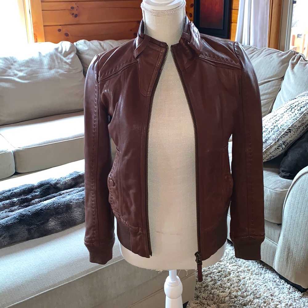 Mackage for Aritzia Elie leather jacket